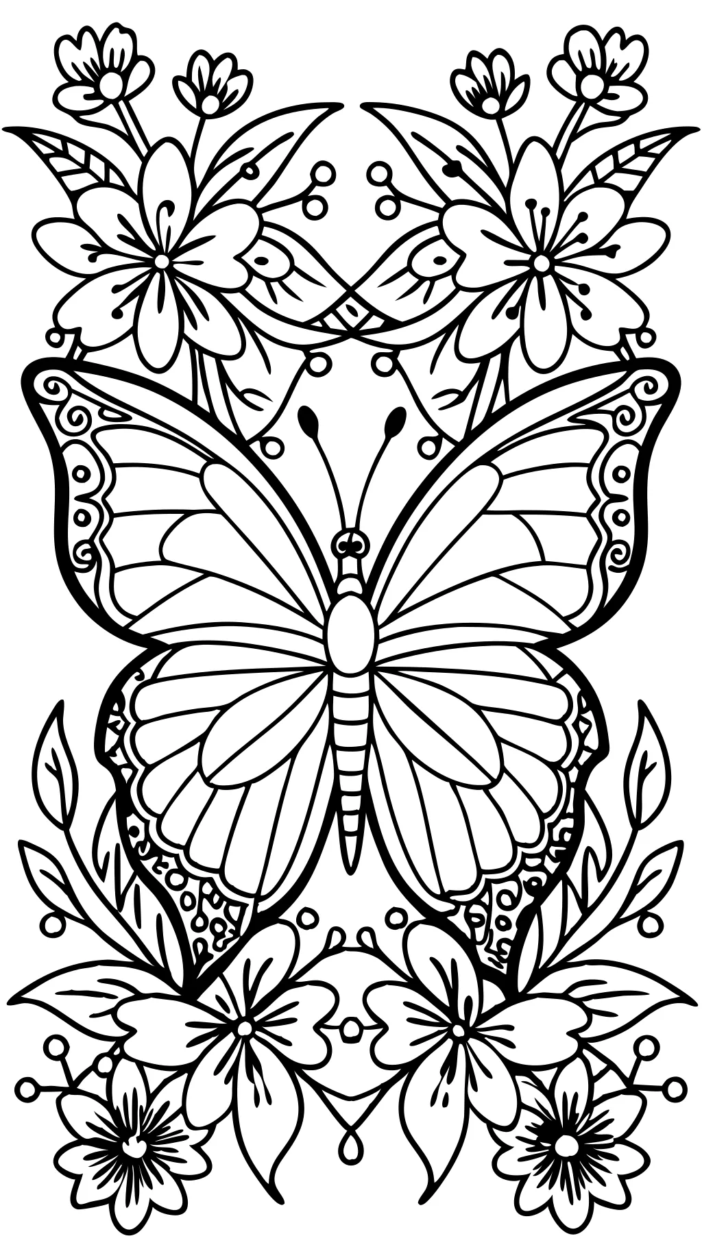 adult coloring pages butterflies